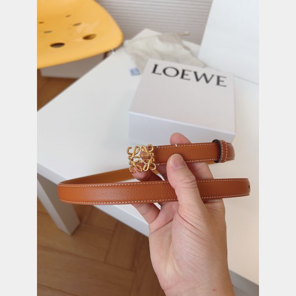 Luxury Inspired Loewe Anagram 2.0cm Width Fashions Belt