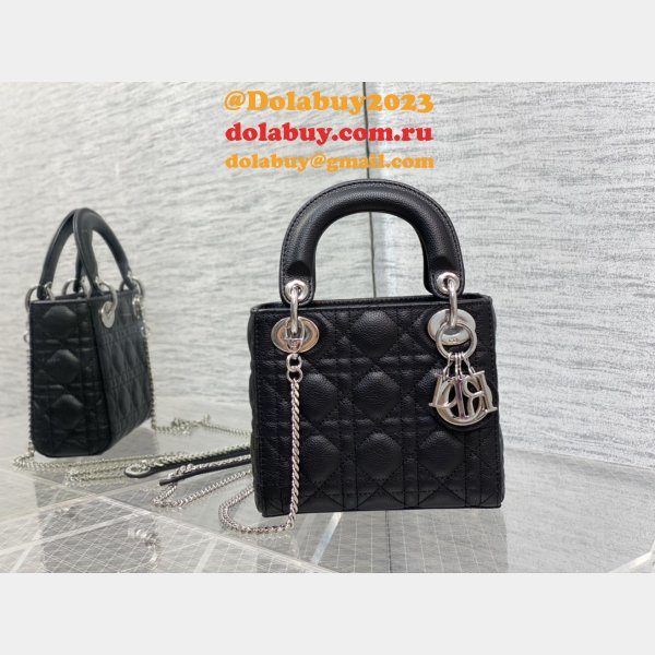 7 Star DIOR lady 17/20/24CM calf togo leather bag