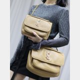 Best 28/22cm 7 Star Saint Laurent Niki 633158/633151 Khaki Bags