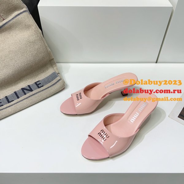 Miu Miu New Low Heel Slippers Buy The Best Product Designer Shoes