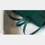 Hermes Mini Kelly Fake Army Green Handbag Epsom leather