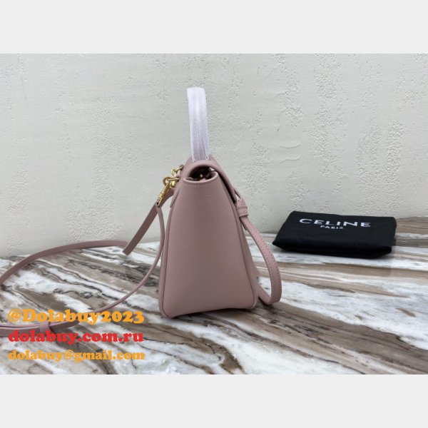 Celine 7 Star celine nano belt pink bag High Quality