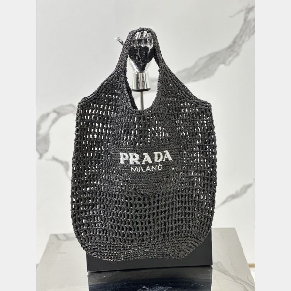 Perfect prada raffia woven tote bag large 1BG424