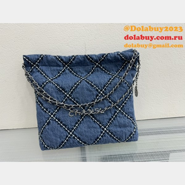 Wholesale CHANEL 22 denim bag AS3260