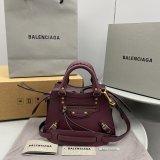 Best balenciaga cuag plain weave wine red