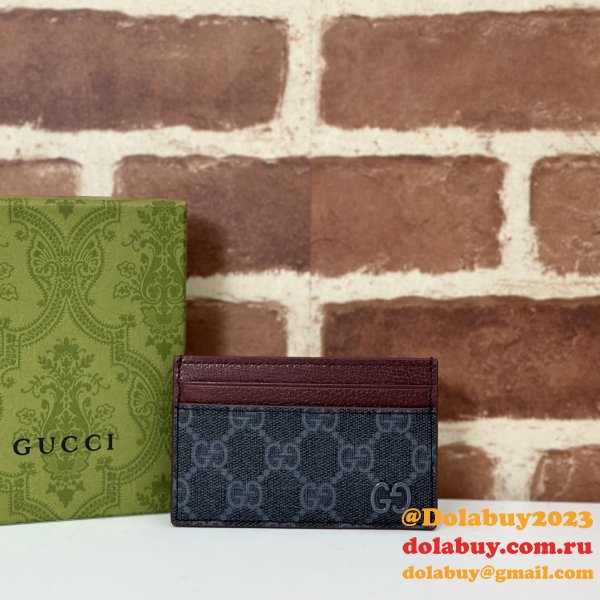 Knockoff Gucci 1:1 Mirror 768248 Card Case Holder Mens