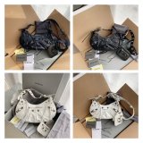 Balenciaga Good Quality 7 Star Le Cagole Oil Wax 26CM/33cm Bag