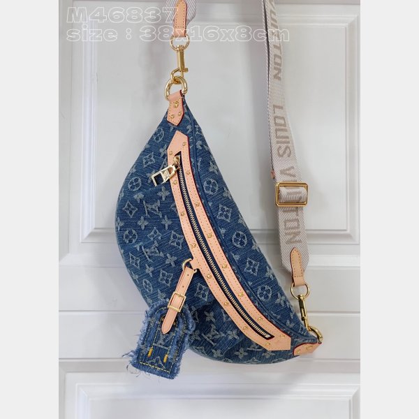 High Rise Monogram Denim M46837 Top Quality Louis Vuitton Copy Bag