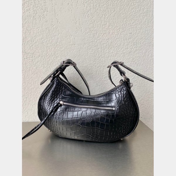 Balenciaga Top Quality High Quality Le Cagole crocodile Drill 33CM Bag