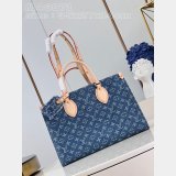 OnTheGo Louis Vuitton High Quality bag Monogram Denim M46871 Handbag