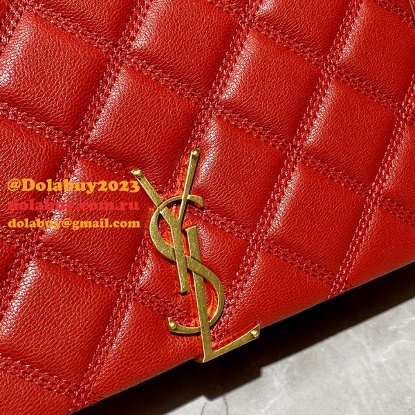 Duplicates Saint Laurent Becky Large chain bag in quilted lambskin