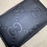 Gucci 766957 Knockoff Accessories Jumbo GG Toiletry Case Black Bag