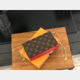 Louis Vuitton AAA+ Flore Chain Wallet Monogram M67405 Brown