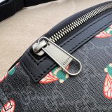 AAA Handbag Gucci Knockoff 675181 Black Bestiary belt bag with bees