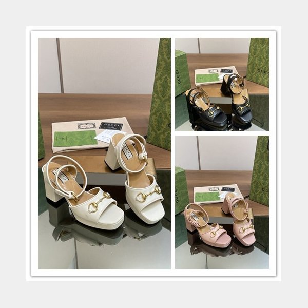 1:1 Mirror gucci Lady horsebit-detailed leather sandals