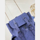 Christopher UK 7 Star Louis Vuitton Taurillon Monogram Men M11688 Blue