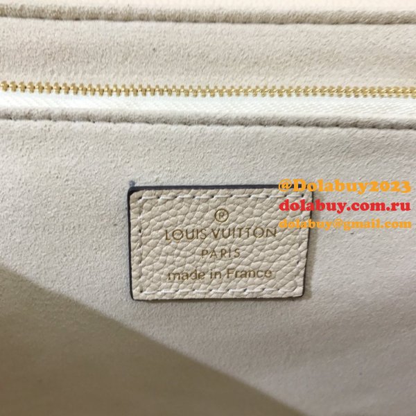 High Quality Louis Vuitton Monogram Empreinte Leather Vavin PM M43931 White Bag Wholesale