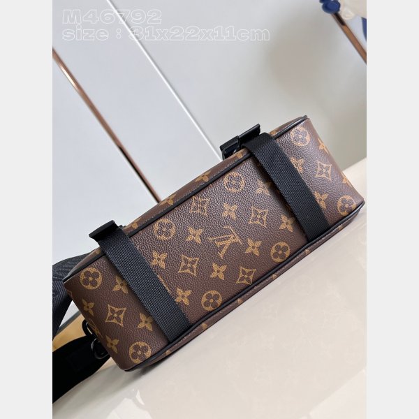 LV Copy Trail Messenger Monogram Macassar Canvas Men M46972 Top Quality Bag