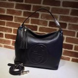 Fashion Gucci Luxury Shoulder Soho Leather Hobo 408825 Bag