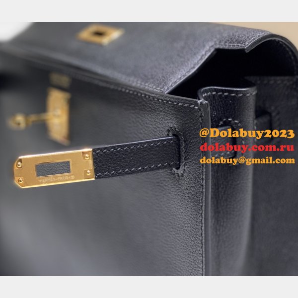 Best 7 Star HERMES KELLY DANSE 1:1 Mirror Bag