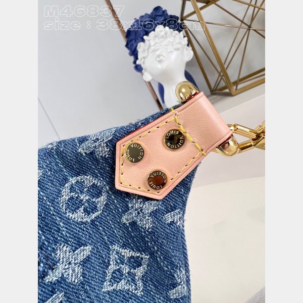 High Rise Monogram Denim M46837 Top Quality Louis Vuitton Copy Bag