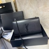 Duplicate SAINT LAURENT KATE BAG 5868006 BLACK ON BLACK