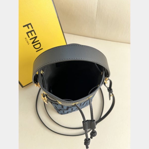 Knockoff Wholesale Fendi Mon Tresor FF small BUCKET BAG