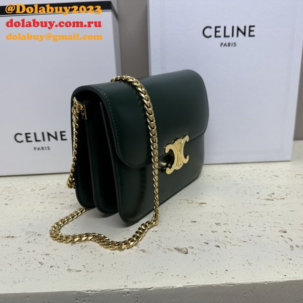 Designer Teen Triomphe Shiny 113583 Amazone Celine High Quality bag Bag