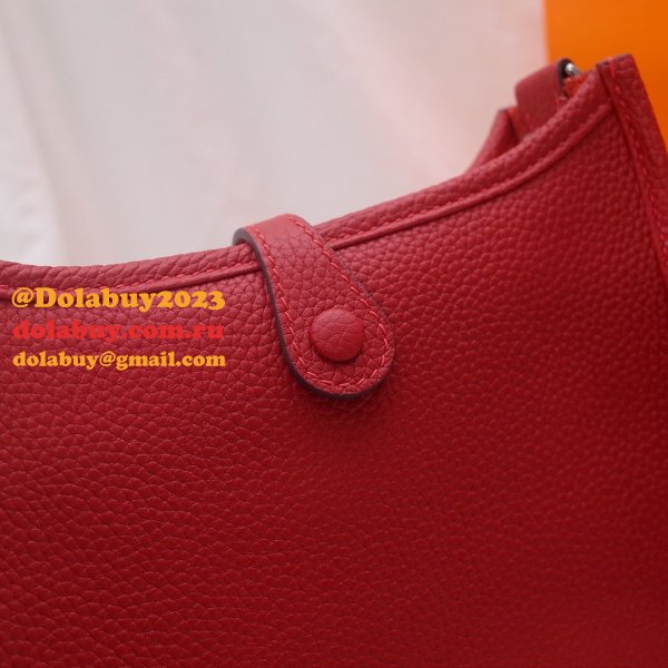 7 Star Hermes Mini Evelyne TPM Bag Red