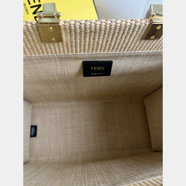 UK Fendi Summer Raffia Shopping Bag Wholesale