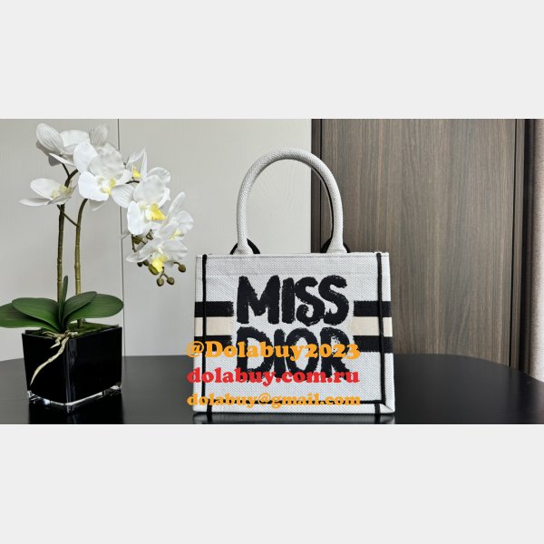 Inspired Miss Dior Inspired Allover Book Tote