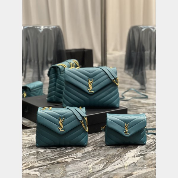 High Quality Designer Loulou Wholesale Saint Laurent Handbags Green Wholesale