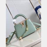 Louis Vuitton 7 Star Capucines Python Handle M48865 Avocado Green Bag