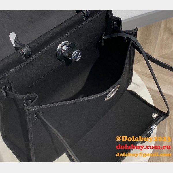 Best Inspired Hermes Herbag Black Bags Top Quality Store