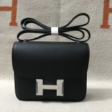 Hermes Constance Bag 18cm Epsom Leather Black 7 Star