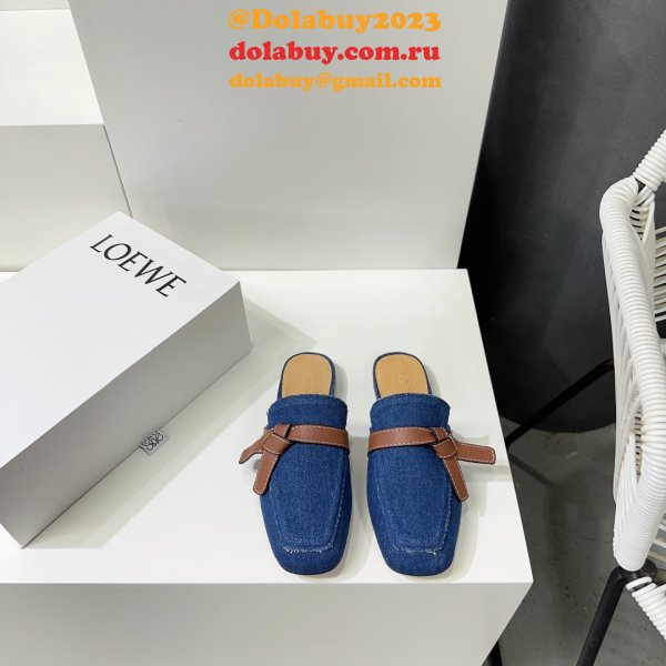 Loewe Cheap Gate Mule Slippers High Quality Shoes