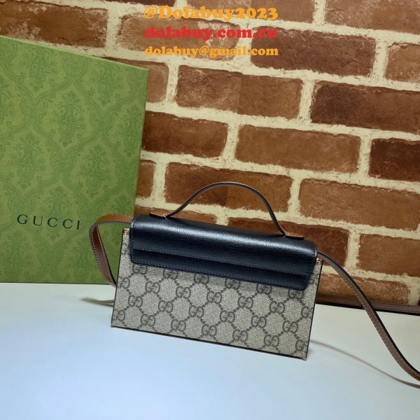 Gucci Designer 7 Star 652683 Padlock mini bag GG Supreme Cheap