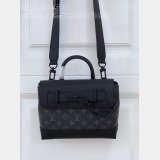 Steamer PM Monogram Eclipse Canvas M46953/ M24436 Louis Vuitton Wholesales Men Bags