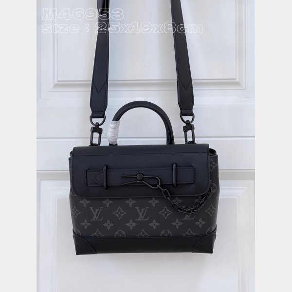 Steamer PM Monogram Eclipse Canvas M46953/ M24436 Louis Vuitton Wholesales Men Bags