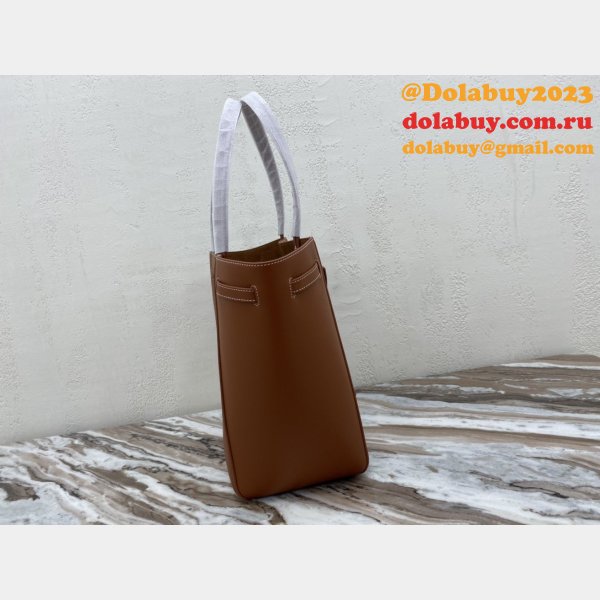 Small Celine Brown Cabas Phantom in soft grained calfskin Top Quality