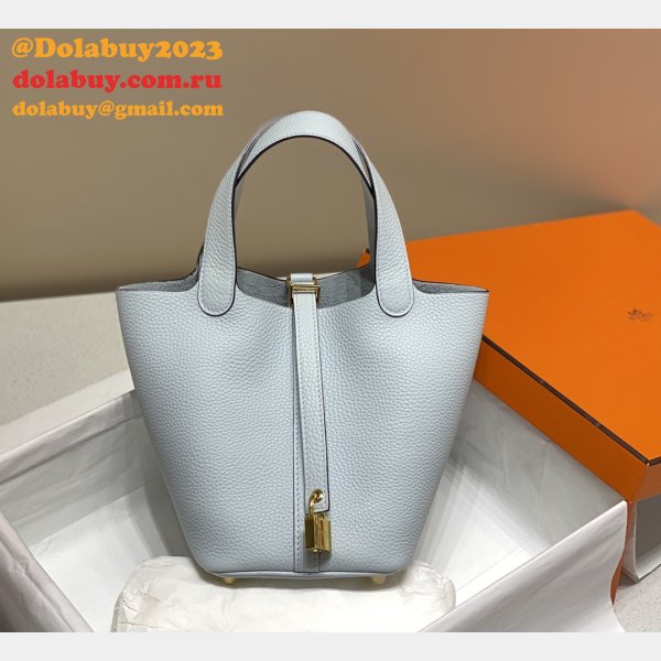 Luxury 7 Star Best Designer Hermes Picotin 18/22cm Gold Online