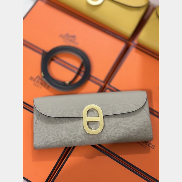 Fake Hermes  D Ancre to go clutch Epsom bag