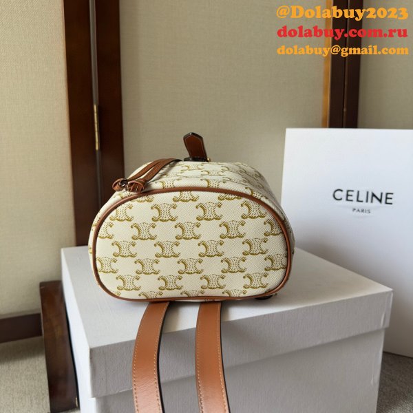 Backpack Celine Duplicate 197662 Folco Triomphe Canvas Bag