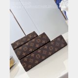 High Quality Trio Toilet Pouch LV M47195 1:1 Mirror Handbags Online Sale