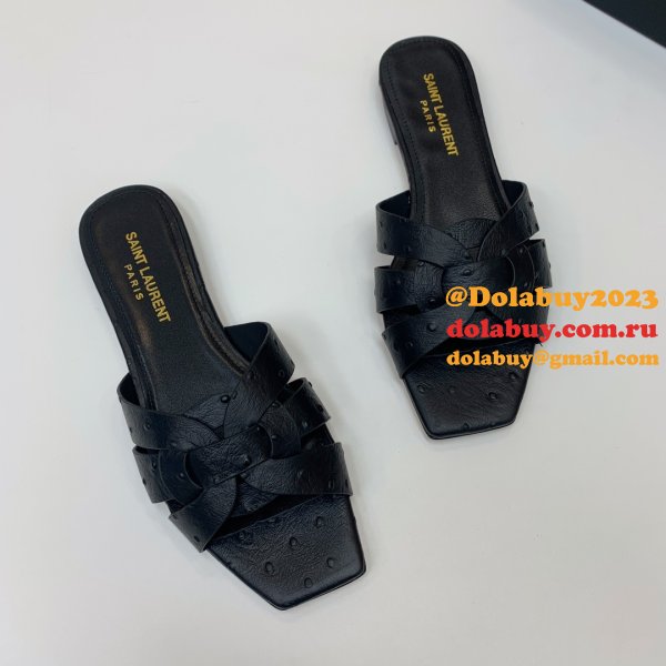 Designer Saint Laurent Cheap Tribute Slides Shoes