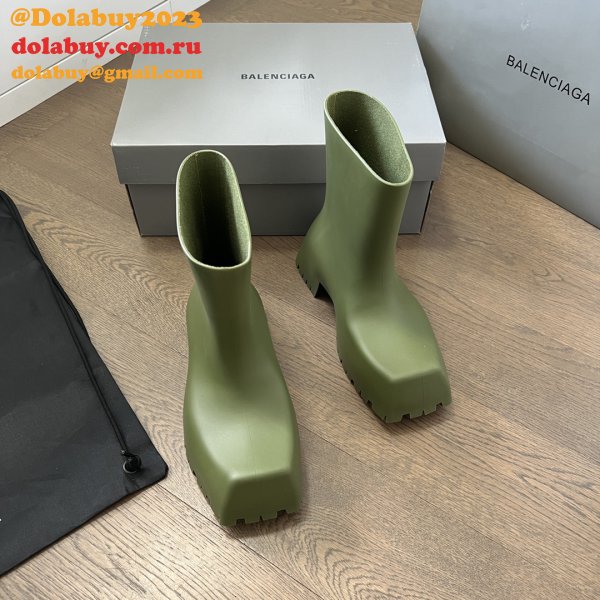 1:1 Mirror Balenciaga Luxury Trooper Rubber Boot 1:1 Mirror