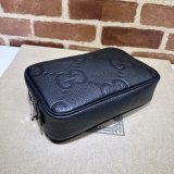 Gucci 766957 Knockoff Accessories Jumbo GG Toiletry Case Black Bag