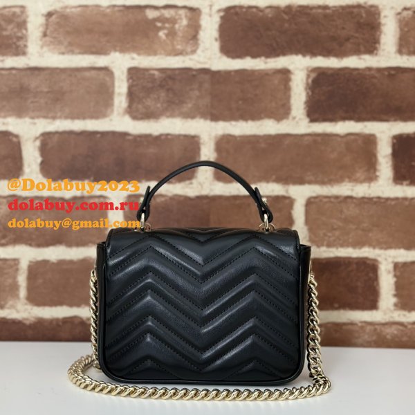 Cheap GG Marmont Gucci 811238 Top Handle Knockoff Bag