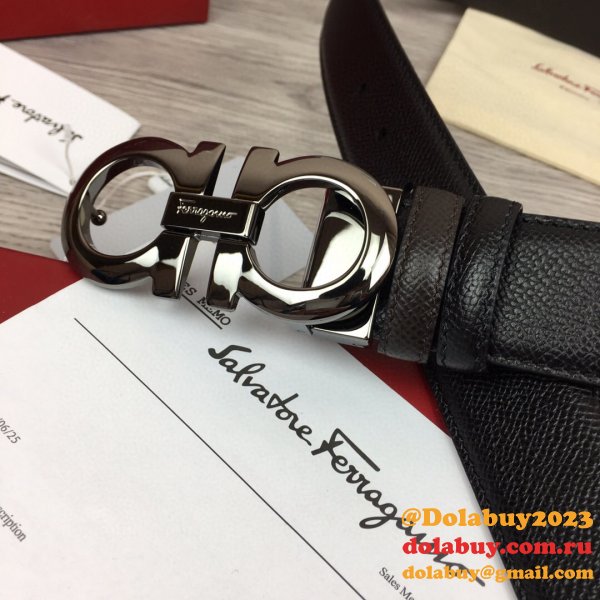 Ferragamo Belts Perfect High Quality Perfect 35 mm Black