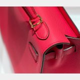 High Quality Fake Hermes Epsom Kelly 19/25/28CM Red Bag For Sale